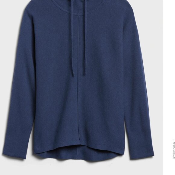 Womens Navy Blue Hoodie Sweater - Size M - Picture 1 of 11